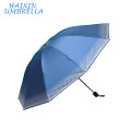 China Manufactory ODM Different Suppliers To Nepal India Market Wholesale Cheap Lattice Colored SUN Brand 3 Folding Umbrella